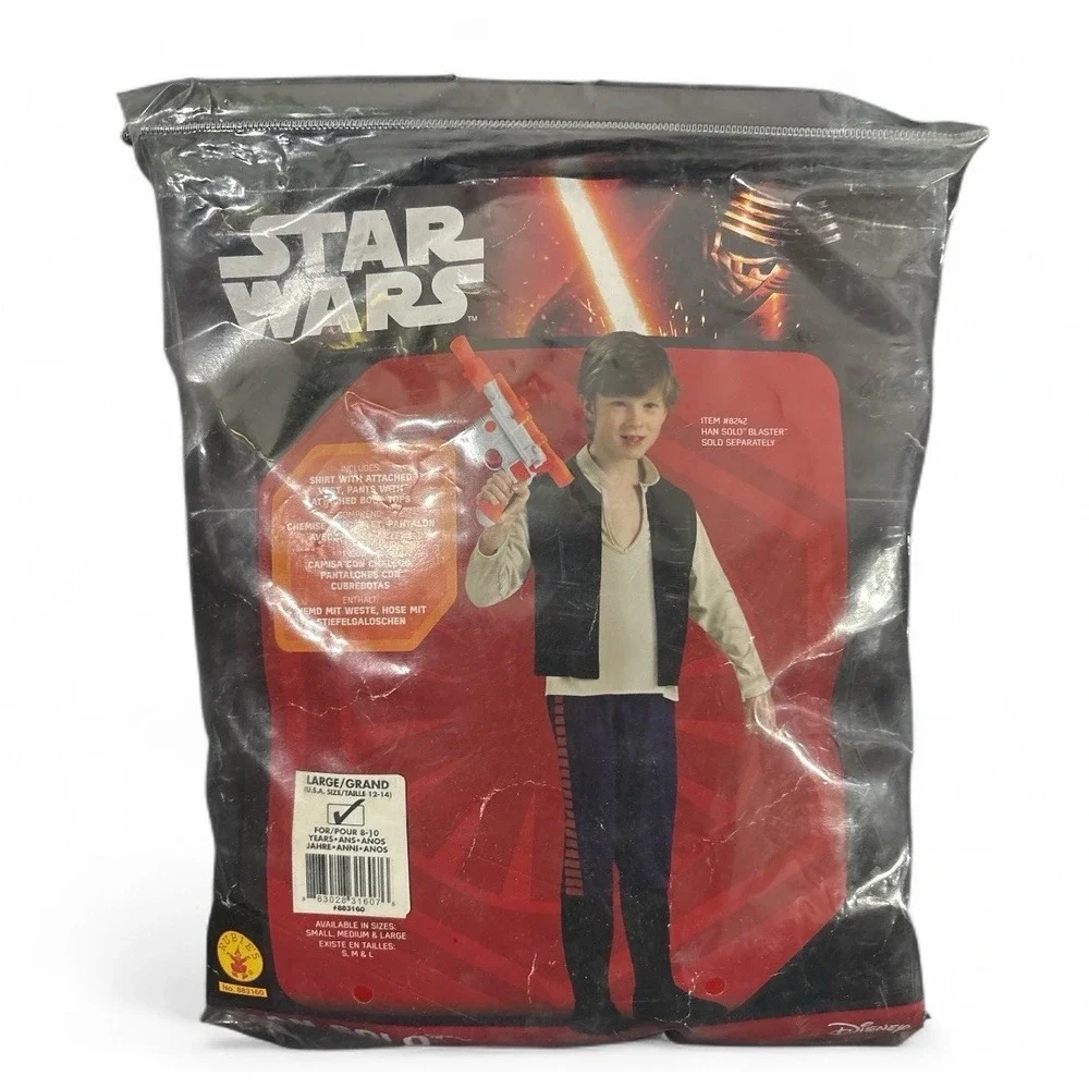 Star Wars Han Solo Kids Jedi Master Costume Cosplay Hooded Robe Outfit